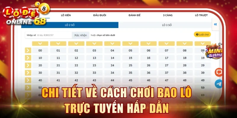 Chi tiết về cách chơi bao lô trực tuyến hấp dẫn
